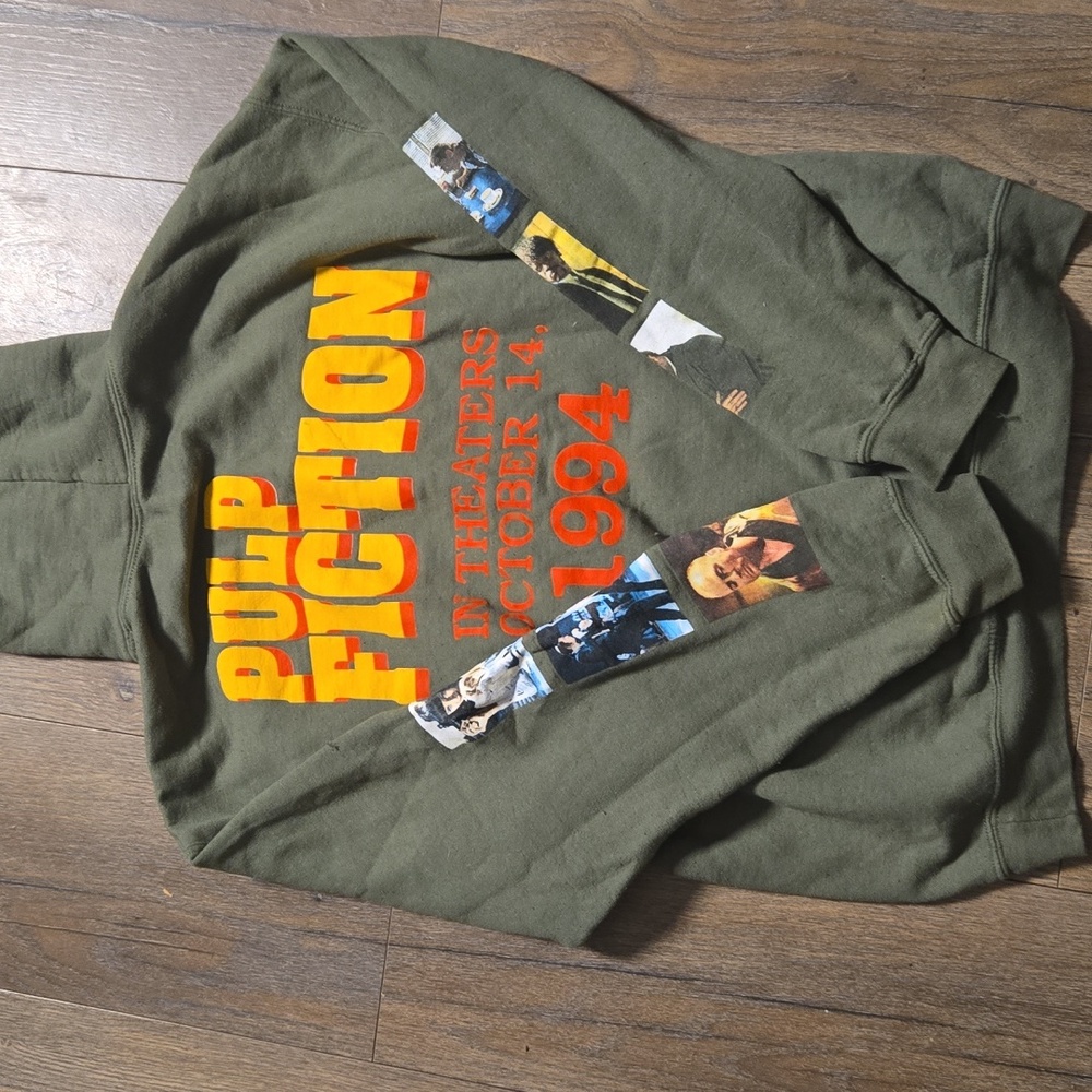 Urban Outfitters Olive Pulp Fiction Hoodie